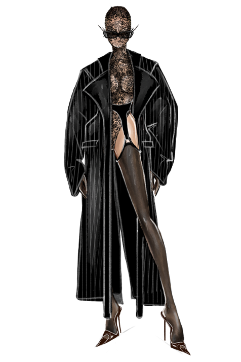 Pinstripe Noir